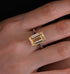 7 carat emerald cut simple and elegant rectangular flat 10*14 luxury high carbon diamond ring - MOWTE