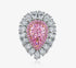 Luxurious full diamond 3 carat pear cut party popular 8*12 ring wedding engagement ring - MOWTE