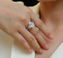 Moissanite Oval Cut Women's Wedding Engagement Ring