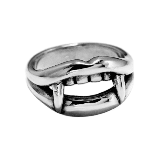 S925 silver personalized ring creative trendy design men's ring simple index finger sterling silver ring - MOWTE