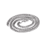 925 sterling silver 3MM chain necklace men's hip-hop thin and versatile silver men's clavicle necklace plain chain trendy - MOWTE