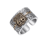 s925 sterling silver fashion retro simple freedom road Route 66 men's motorcycle punk ring - MOWTE