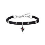 Original Design Thorn Series Sweet Cool Spicy Girl Crow Clavicle Chain Leather Collar Stacked Necklace - MOWTE