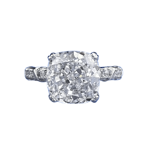 New S925 Sterling Silver High-Carbon Diamond Ice Cut 10x10mm Stylish Everyday Ring - MOWTE