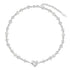 Original Design Girl Moonlight Stone Pearl White Agate Necklace - MOWTE
