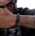 Spliced white ceramic Cuban chain bracelet men's hip-hop personality cuban trend women's same style - MOWTE