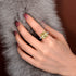 Luxurious square high carbon diamond 7 carat ring jewelry cushion cut wedding ring - MOWTE