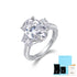 Moissanite Oval Cut Women's Wedding Engagement Ring