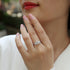 Moissanite Cushion Cut Women's Wedding Engagement Ring