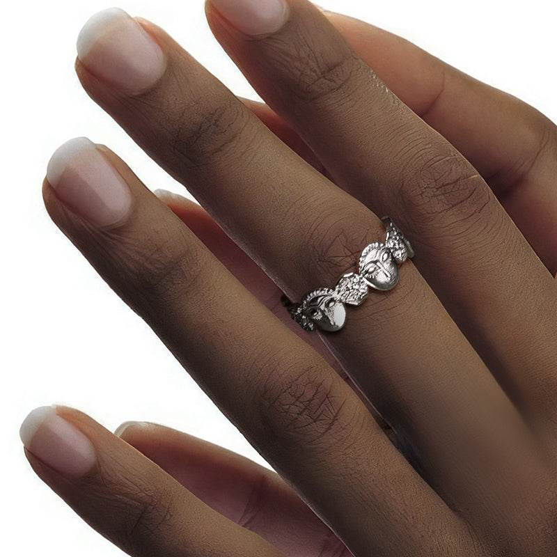 Retro open ring adjustable tail ring - MOWTE