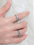 Personality girl sea sterling silver ring design open index finger s925 couple ring - MOWTE