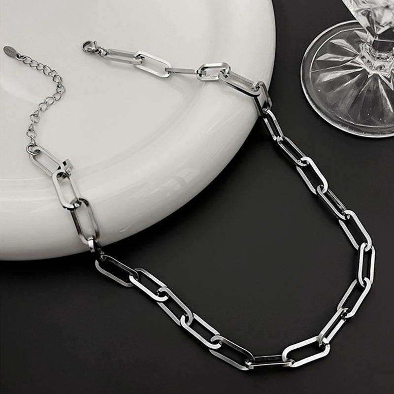 Neutral sterling silver advanced necklace accessories - MOWTE