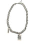 Neutral sterling silver necklace design with collarbone chain double layered - MOWTE