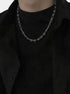 Sterling silver knotted necklace hip-hop neutral cool street personality collarbone chain fashionable accessory - MOWTE