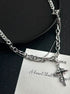 Pure silver necklace star hip-hop street sweater chain - MOWTE