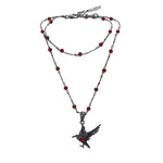 Original Design Thorn Series Sweet Cool Spicy Girl Crow Clavicle Chain Leather Collar Stacked Necklace - MOWTE