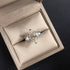 Luxurious S925 silver set with high carbon diamond marquise cut ring 3 carats - MOWTE