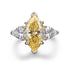 Luxurious S925 silver set with high carbon diamond marquise cut ring 3 carats - MOWTE