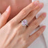 s925 silver 3 carat oval cut 8*12 high carbon diamond ring luxury banquet wedding diamond ring - MOWTE