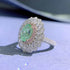 Paraiba color 6*9 ring for women 925 silver design fashionable temperament - MOWTE