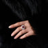 New sterling silver 2 carat high carbon diamond ring oval cut 7*9 luxury huge flash wide ring for women - MOWTE
