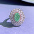 Paraiba color 6*9 ring for women 925 silver design fashionable temperament - MOWTE