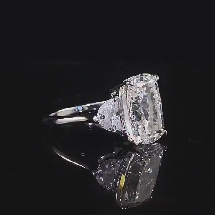 Close-up of full CZ diamond sparkle – mimics lab-created clarity in wedding ring