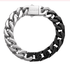 Spliced white ceramic Cuban chain bracelet men's hip-hop personality cuban trend women's same style - MOWTE