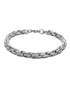 Silver braided bracelet for men and women popular titanium steel twisted chain hand jewelry high-end sense does not fade - MOWTE