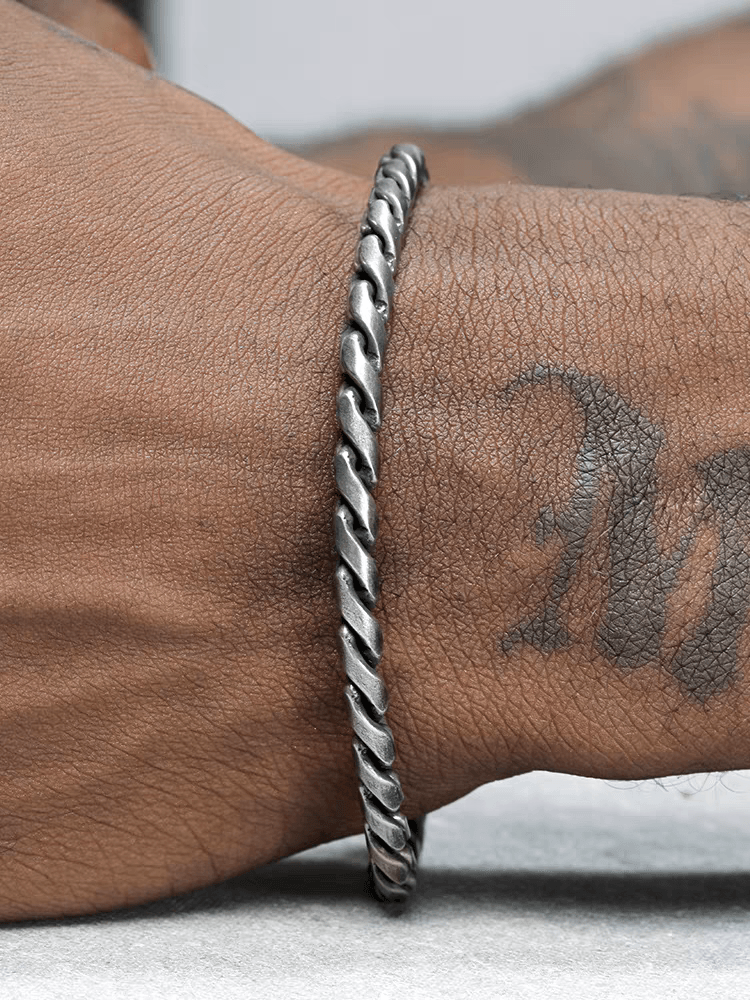 Twist bracelet men's popular all-match braided hand jewelry women's trend - MOWTE