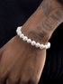 Natural pearl bracelet for men hip-hop design retro beaded hand jewelry for women high-end - MOWTE