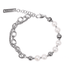 Original natural pearl splicing double layer stacking bracelet for men and women hip hop personality - MOWTE