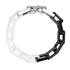 Square black and white ceramic bracelet for men and women hip-hop couples - MOWTE