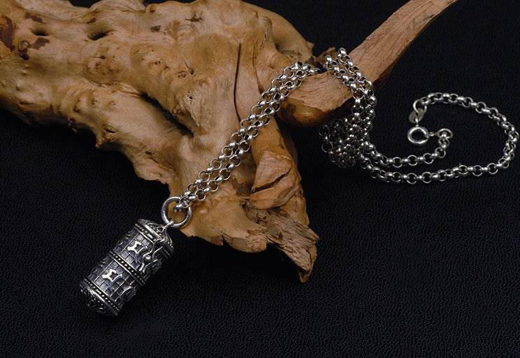 Men's fashion sterling silver personality pendant & necklace - MOWTE