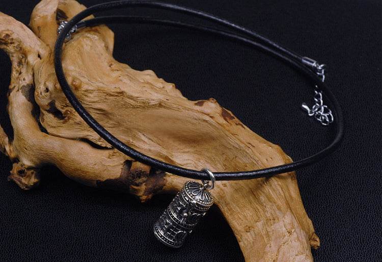 Men's fashion sterling silver personality pendant & necklace - MOWTE