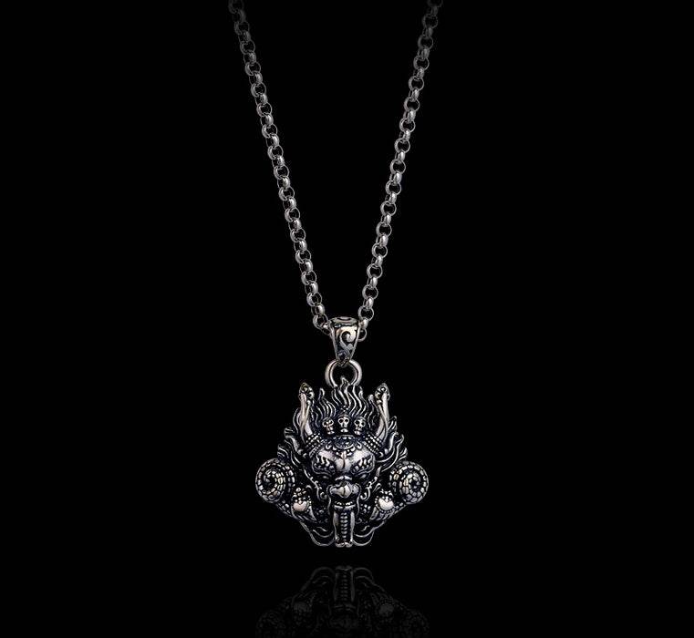 Men's fashion sterling silver personality pendant & necklace - MOWTE