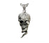 Men's fashion sterling silver Skulpent pendant & necklace - MOWTE