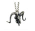 Men's fashion sterling silver sheep skeleton pendant & necklace - MOWTE