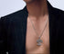 Men's fashion sterling silver pentagram pendant & necklace - MOWTE