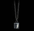 Men's sterling silver brick cross pendant & necklace - MOWTE