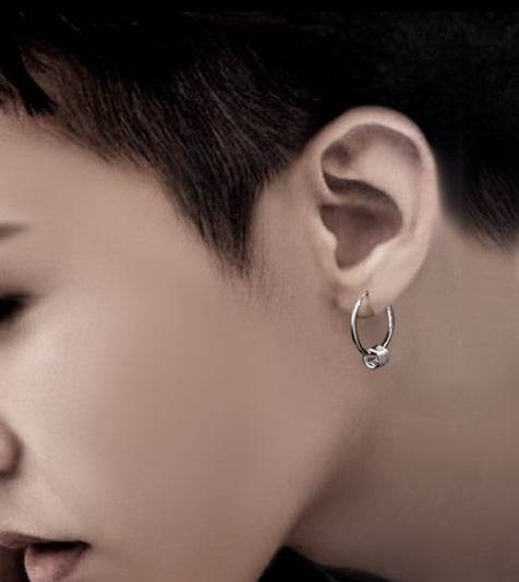 Men's fashion rings silver stud - MOWTE