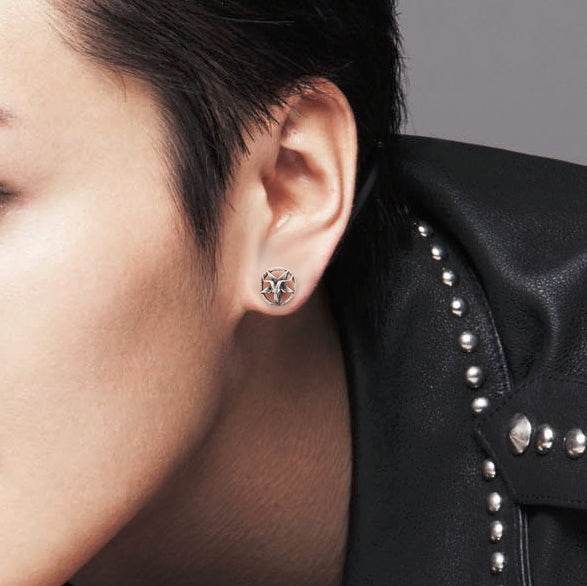 Men's fashion goat star stud - MOWTE