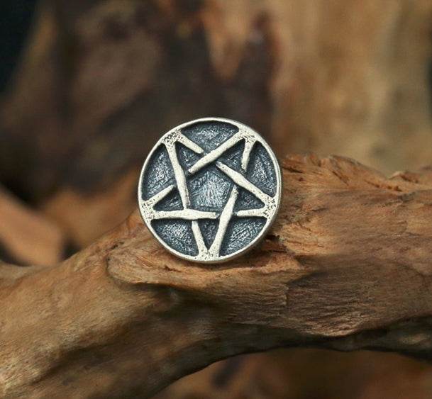 Men's fashion goat star stud - MOWTE