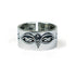 Men's fashion dharma eye sterling silver ring - MOWTE