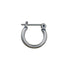 Men's fashion simple ring silver ear stud - MOWTE