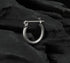 Men's fashion simple ring silver ear stud - MOWTE