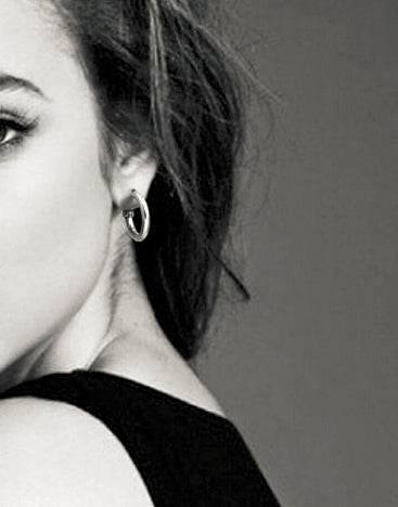 Men's fashion ring silver ear stud - MOWTE