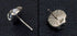 Men's fashion eyeball silver ear studs - MOWTE