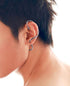 Men's fashion winding snake silver ear cuff - MOWTE