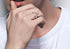 Men's fashion little white dragon sterling silver ring - MOWTE